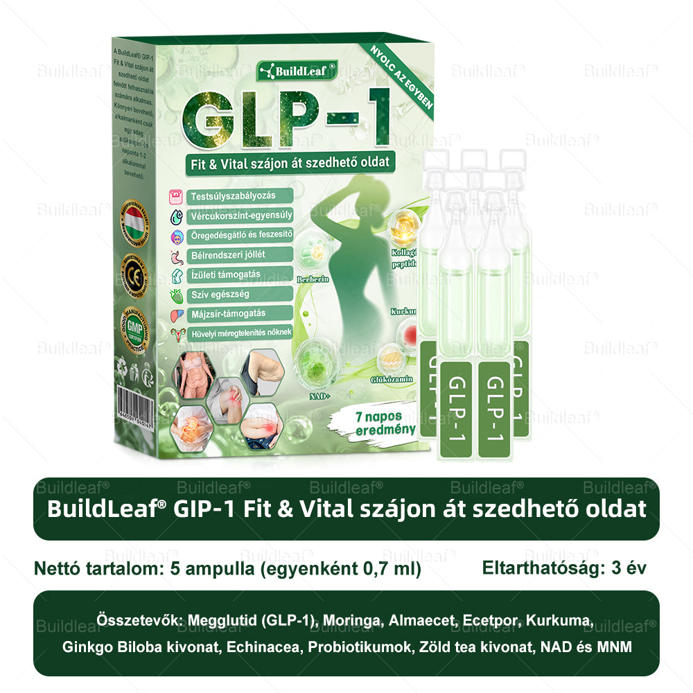đ Klinikai kutatĂĄsokkal igazolt | A BuildLeafÂź Berberine GLP-1 Pro SĂșlycsökkentĆ SzĂĄjon ĂĄt szedhetĆ oldat segĂthet a makacs sĂșlytöbblet, anyagcsere- Ă©s energiaproblĂ©mĂĄk kezelĂ©sĂ©ben, tĂĄmogatva a jobb közĂ©rzetet Ă©s vitalitĂĄst